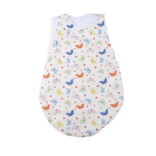 Poza Sac Dormit Primavara - Vara Alb, Bumbac, Fluturi - BL001S [1]