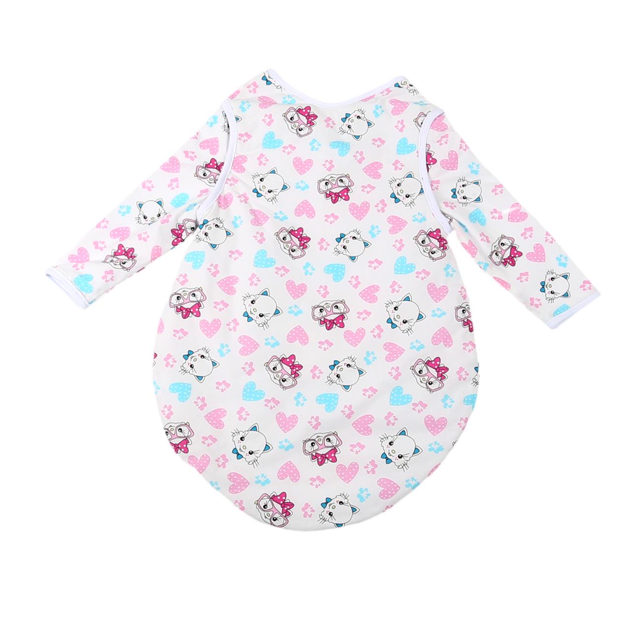 Poza Sac Dormit Alb, Bumbac, Pisica - BL004 [2]