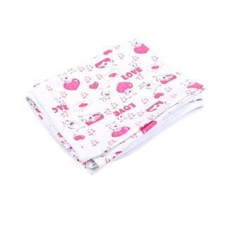 Poza Paturica Alb, Bumbac, 0-18 luni, Inimioare - BL035 [1]