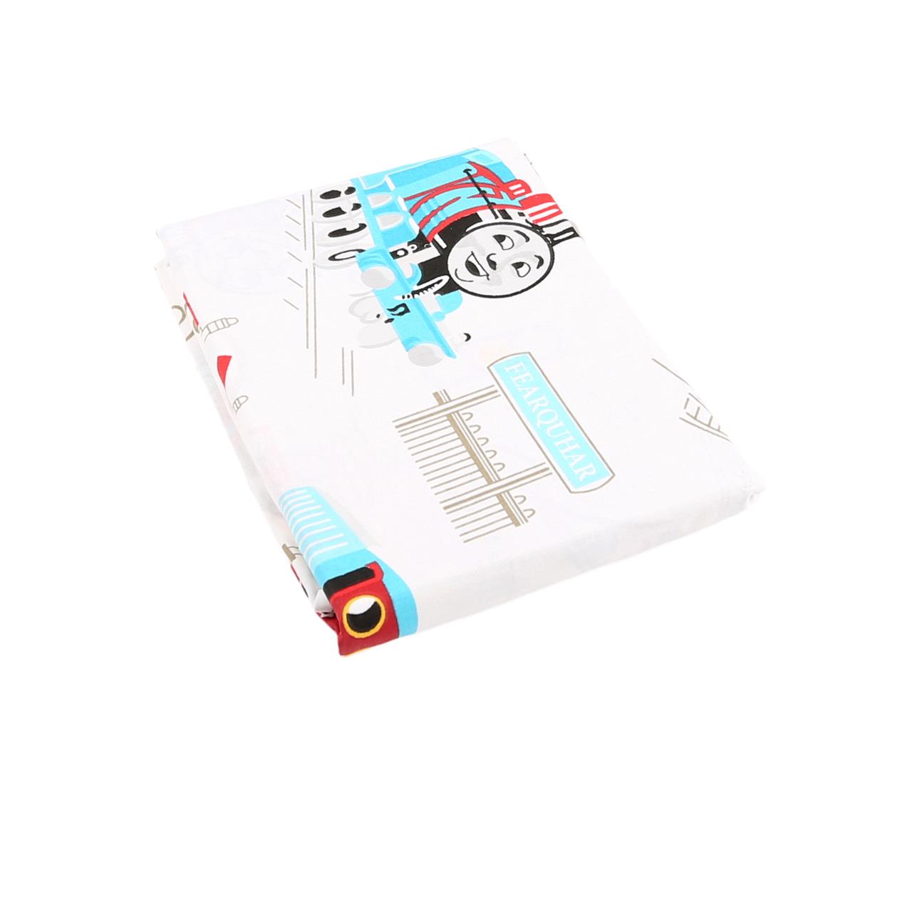 Poza Cearceaf Alb, Bumbac, 1 x Cearceaf cu elastic, Desene animate - BL041 [1]