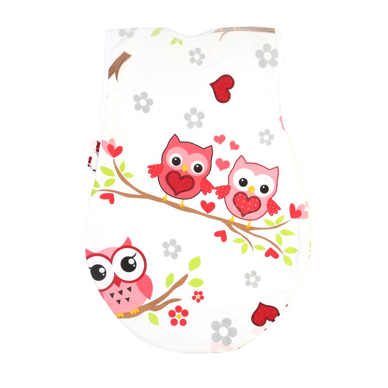 Poza Sac Dormit Primavara - Vara Alb, Bumbac, Bufnita - BL062 [2]