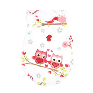 Poza Sac Dormit Primavara - Vara Alb, Bumbac, Bufnita - BL062 [1]