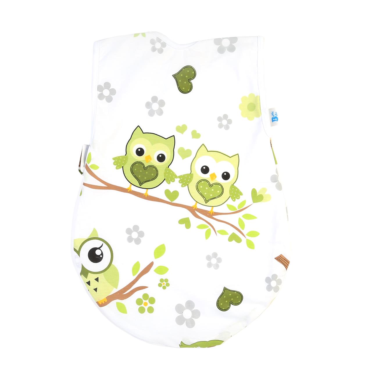 Poza Sac Dormit Primavara - Vara Alb, Bumbac, Bufnita - BL063 [2]