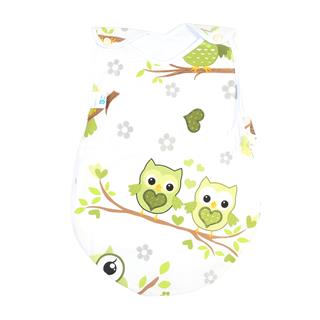 Poza Sac Dormit Primavara - Vara Alb, Bumbac, Bufnita - BL063 [1]