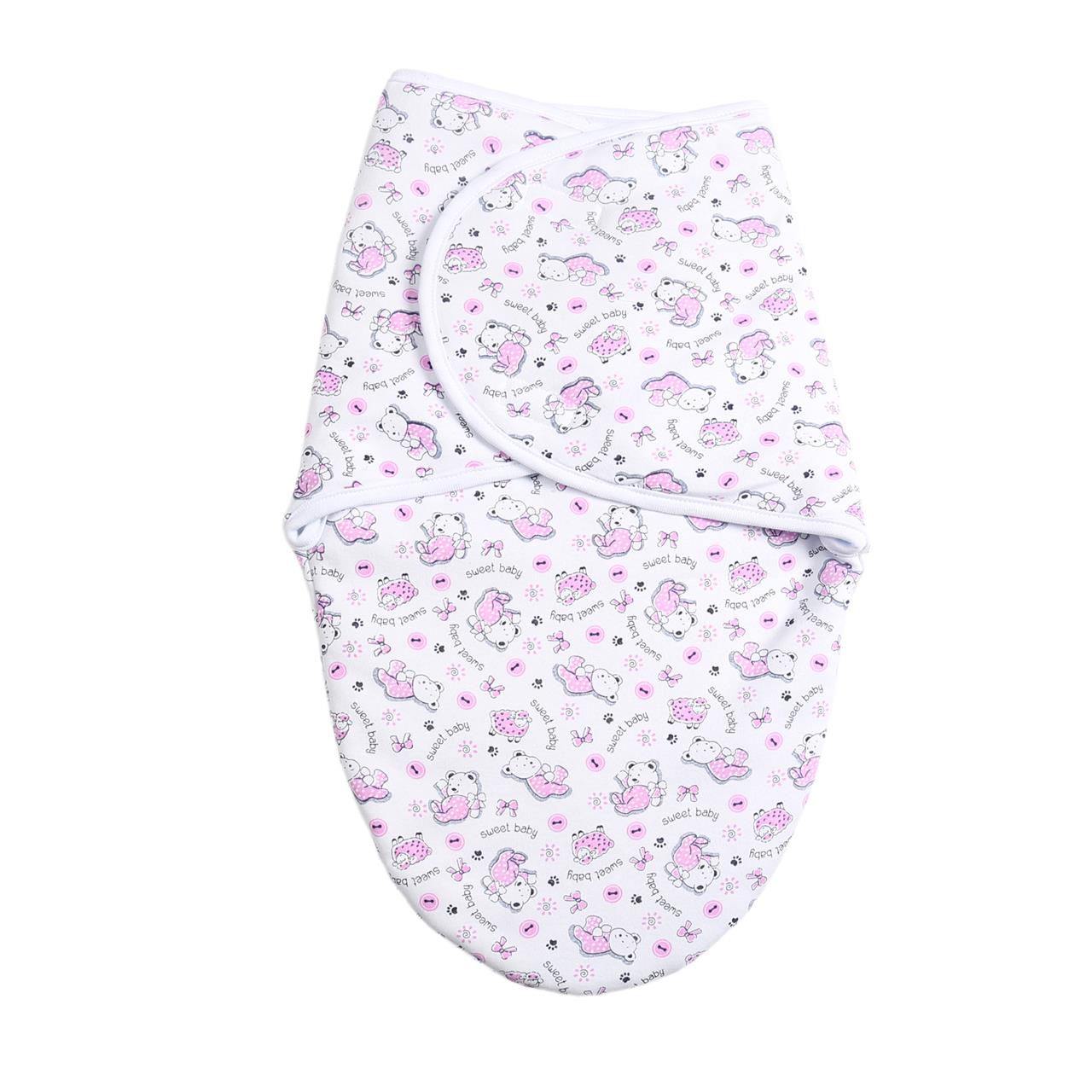 Poza Sistem Infasare Bumbac, Alb/Roz, Ursulet - BL089S [1]