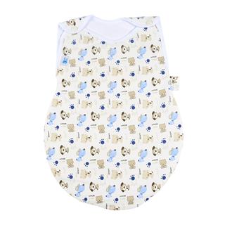 Poza Sac Dormit Toamna - Iarna Alb/Albastru, Bumbac, Catel - BL122 [1]