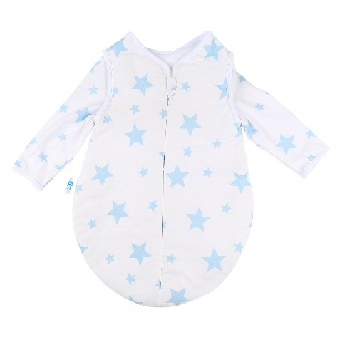 Poza Sac Dormit Toamna - Iarna Alb, Bumbac, Stele - BL126 [1]