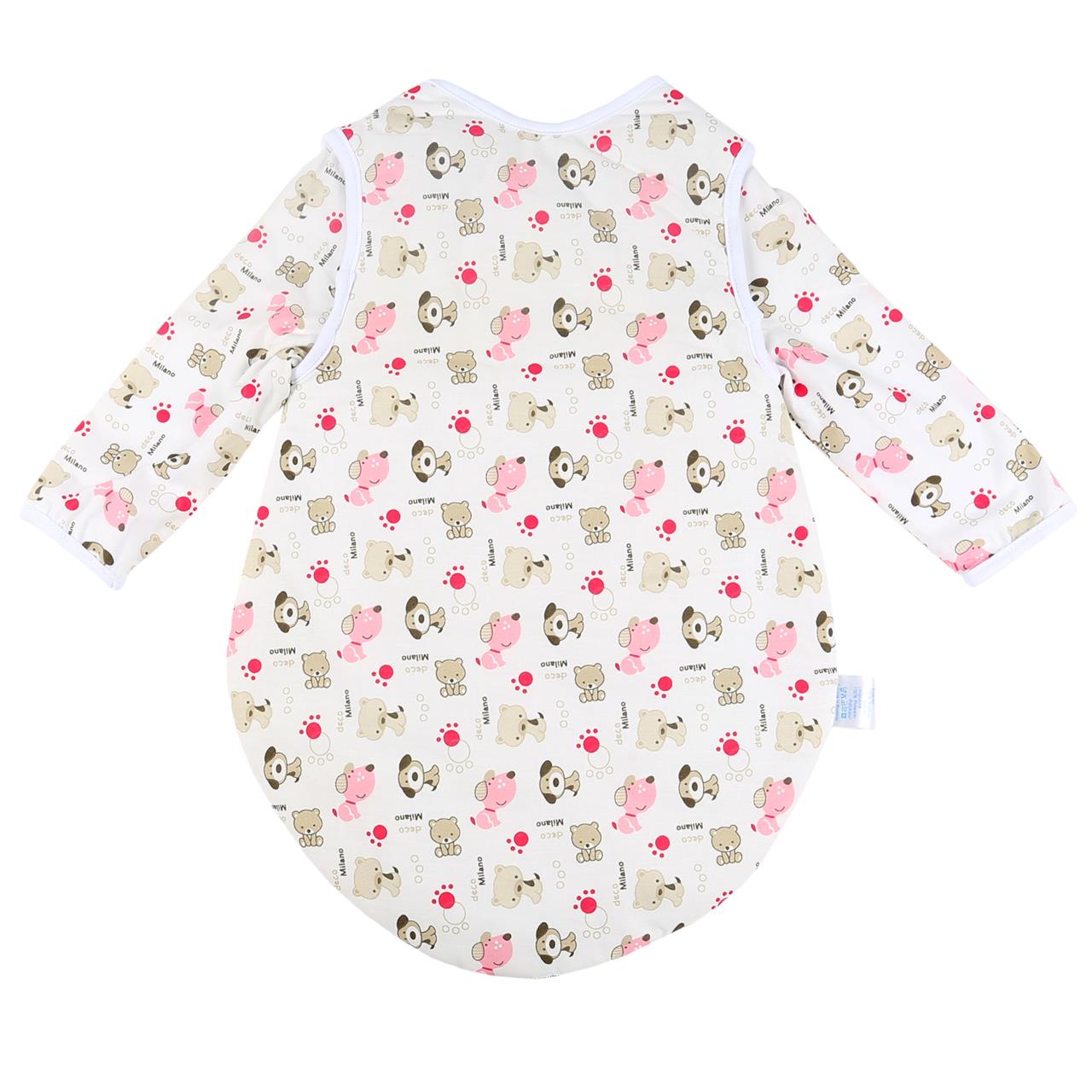 Poza Sac Dormit Toamna - Iarna Alb/Roz, Bumbac, Catel - BL129 [2]