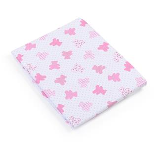 Poza Cearceaf Primavara - Vara Roz, Bumbac Percale, 1 x Cearceaf, Ursuleti, Banda elastica - BL154 [1]