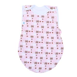 Poza Sac Dormit Primavara - Vara Alb/Roz, Bumbac, Puzzle - BL169 [1]