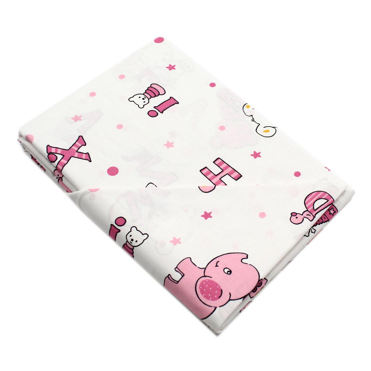 Poza Set Lenjerie Alb/Roz, Bumbac, 1 x Set lenjerie, 2, Fete, Baby Home, Capse - BL196 [1]