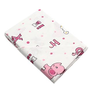 Poza Set Lenjerie Alb/Roz, Bumbac, 1 x Set lenjerie, 2, Fete, Baby Home, Capse - BL196 [1]