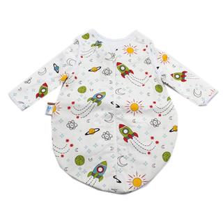 Poza Sac Dormit Toamna - Iarna Verde/Alb, Bumbac, Planete - BL198 [1]