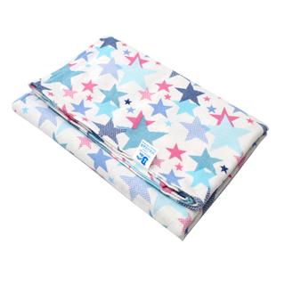 Poza Scutec Bumbac, Refolosibil, Alb/Albastru, Unisex, Stelute - BL227 [1]