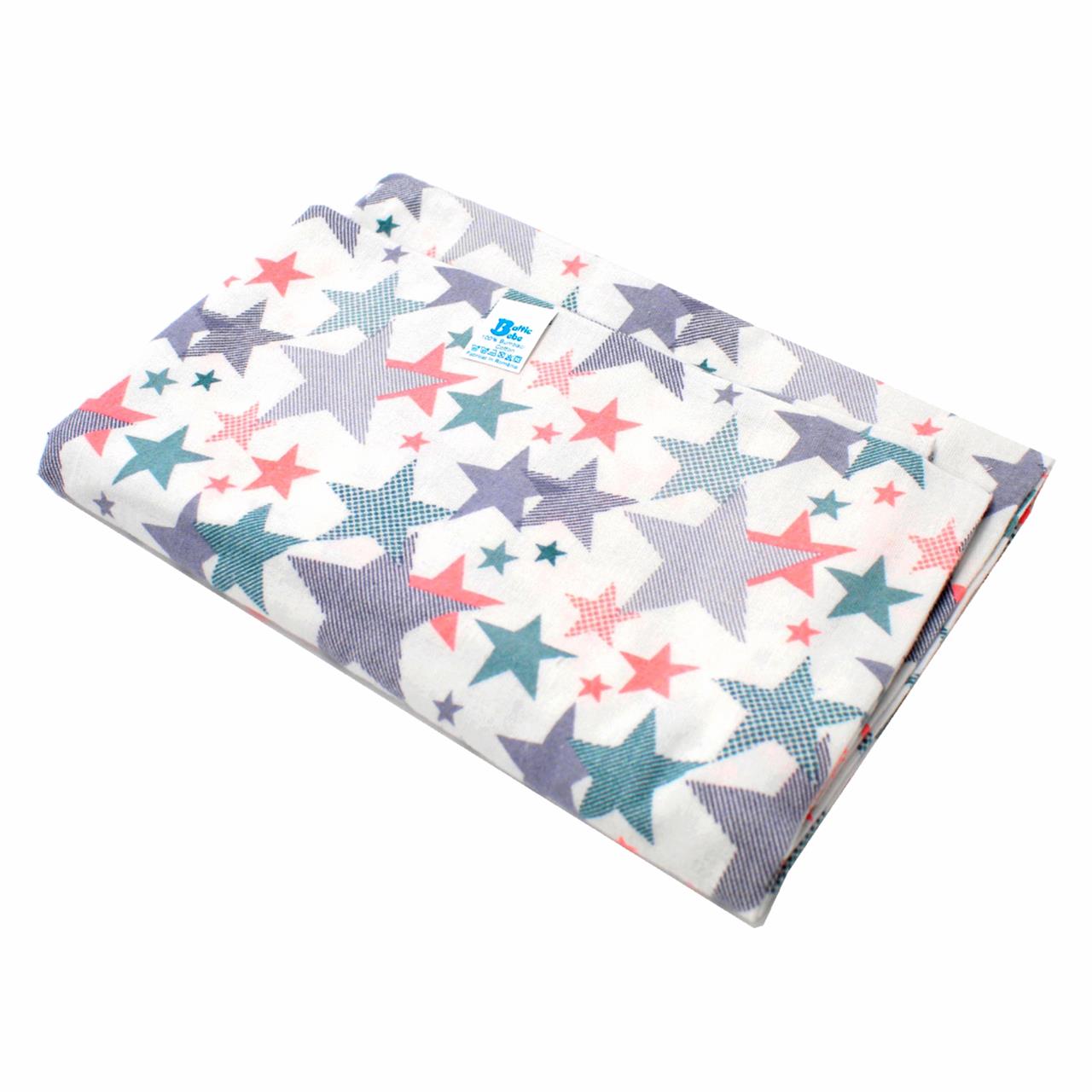 Poza Scutec Bumbac, Refolosibil, Alb/Gri, Unisex, Stelute - BL228 [1]