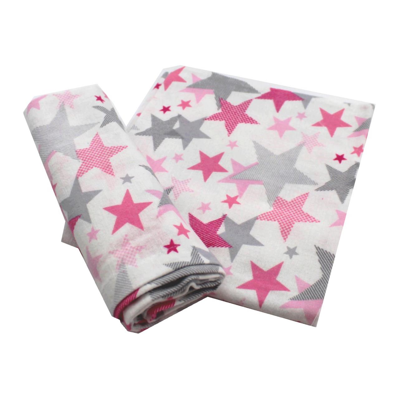 Poza Set Lenjerie Roz, Bumbac, 1 x Set lenjerie, 3, Fete, Stele, Capse - BL234 [1]