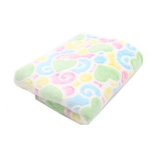 Poza Paturica Alb, Poliester, 0 +, Inimioare - BL244 [1]