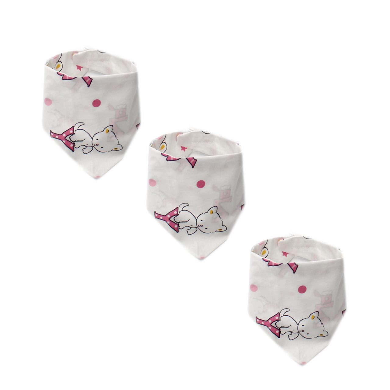 Poza Bavetica Bumbac, Roz, Fete, Litere - BL259 [1]