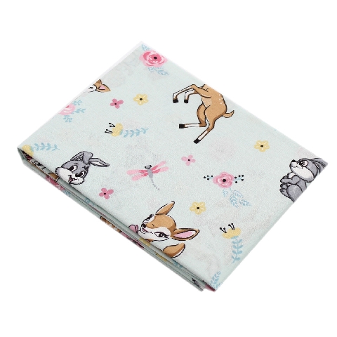 Poza Cearceaf Verde, Bumbac, 1 x Cearceaf, Iepuras, Banda elastica - BL264 [1]