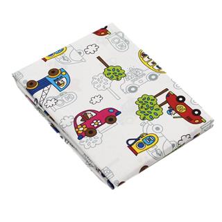 Poza Cearceaf Rosu, Bumbac, 1 x Cearceaf, Masinute, Banda elastica - BL266 [1]