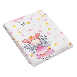 Poza Cearceaf Roz, Bumbac, 1 x Cearceaf, Fairies, Banda elastica - BL267 [1]