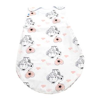 Poza Sac Dormit Primavara - Vara Alb/Roz, Bumbac, Elefant - BL281 [1]