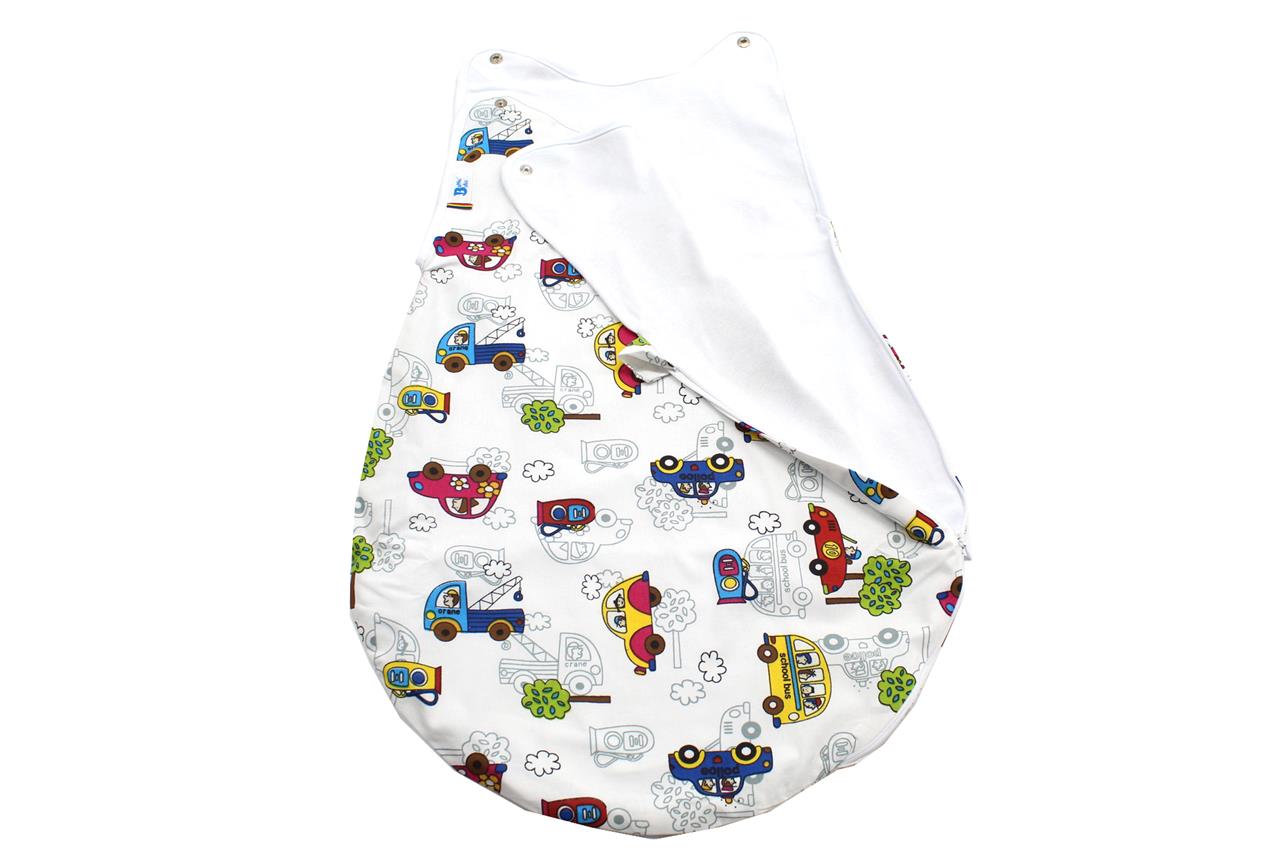 Poza Sac Dormit Primavara - Vara Multicolor, Bumbac, Masinute - BL285 [2]