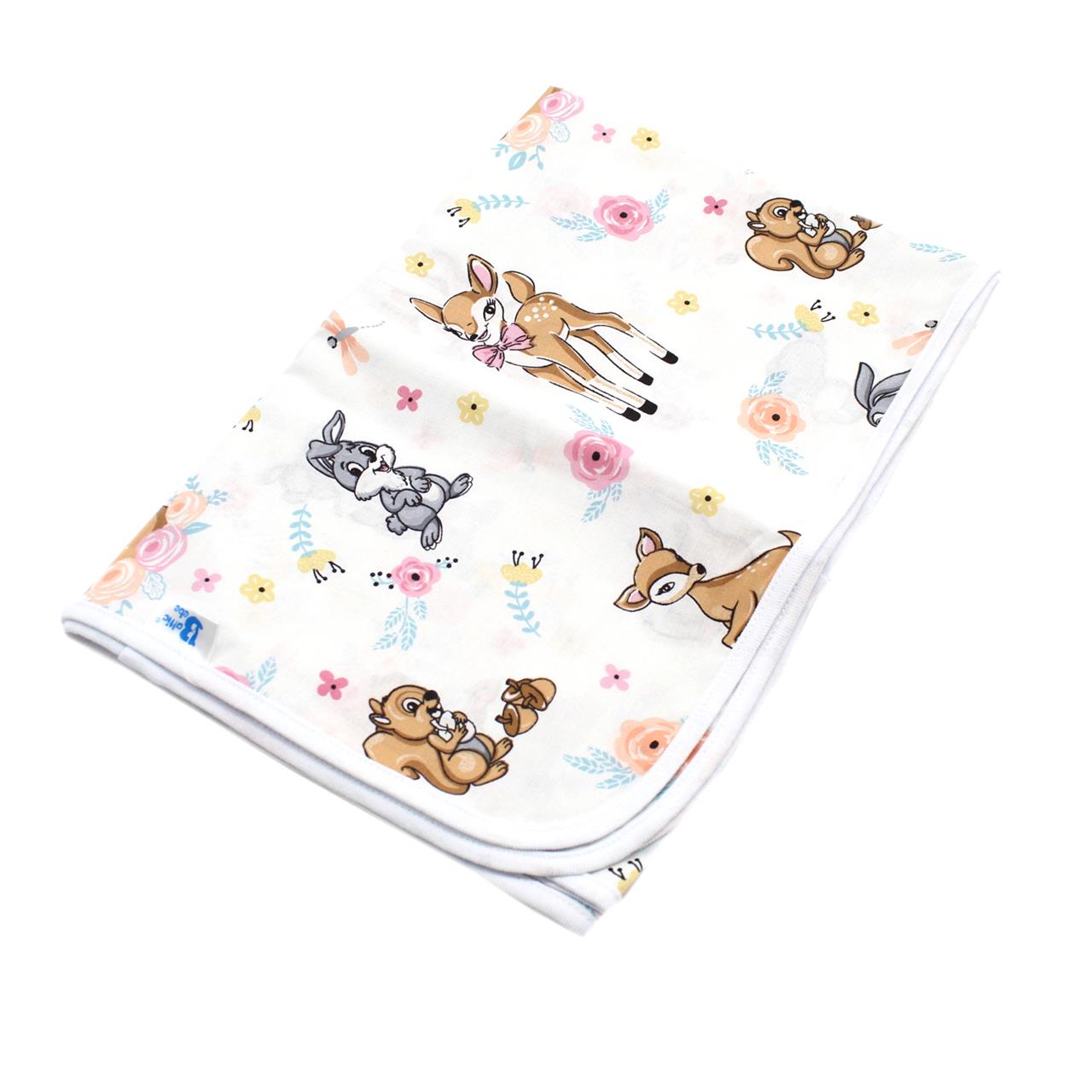 Poza Paturica Alb/Roz, Bumbac, 0 +, Caprioare - BL303 [2]