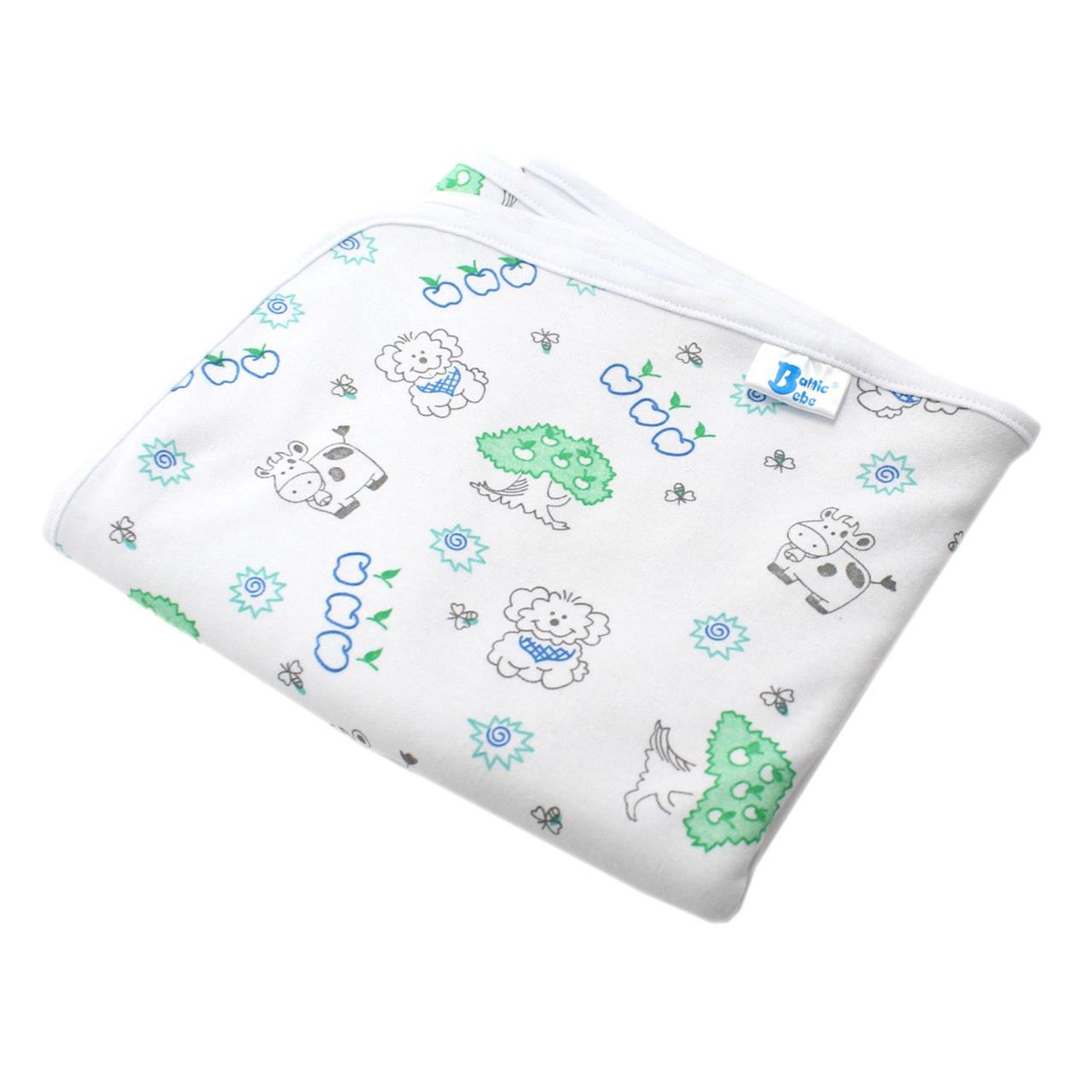 Poza Paturica Alb/Albastru, Bumbac, 0 +, Catelus - BL307 [1]