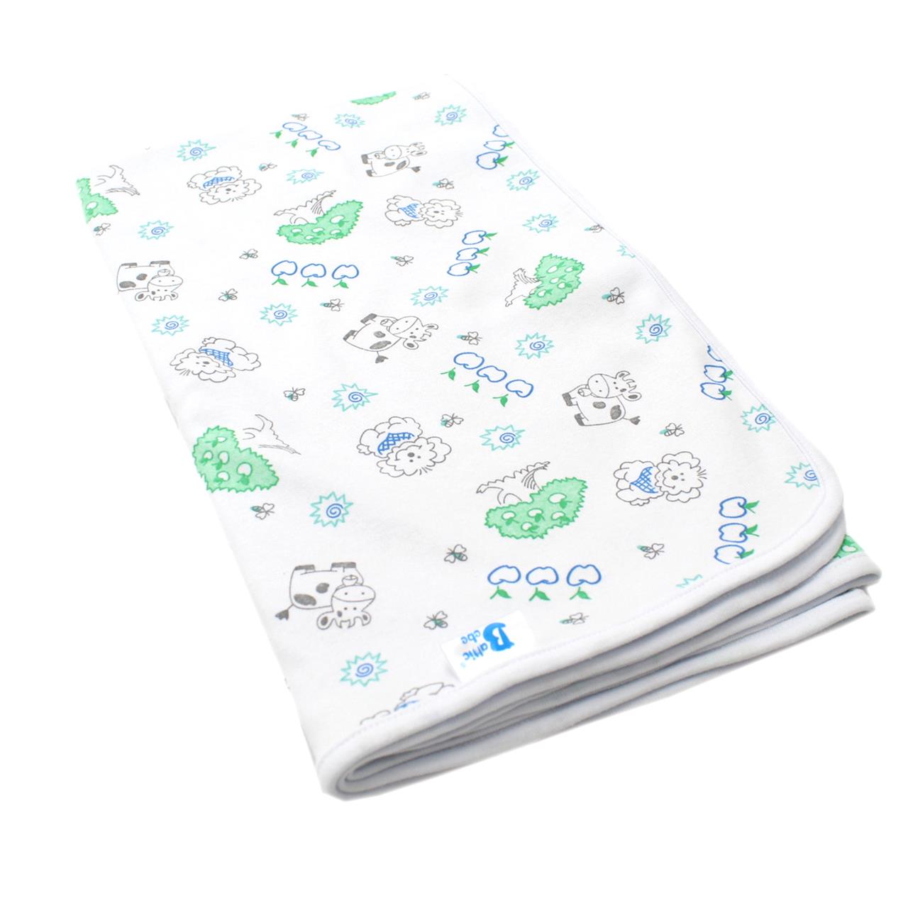 Poza Paturica Alb/Albastru, Bumbac, 0 +, Catelus - BL307 [2]