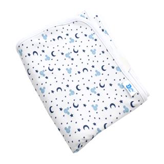 Poza Paturica Alb/Albastru, Bumbac, 0 +, Luna - BL318S [1]