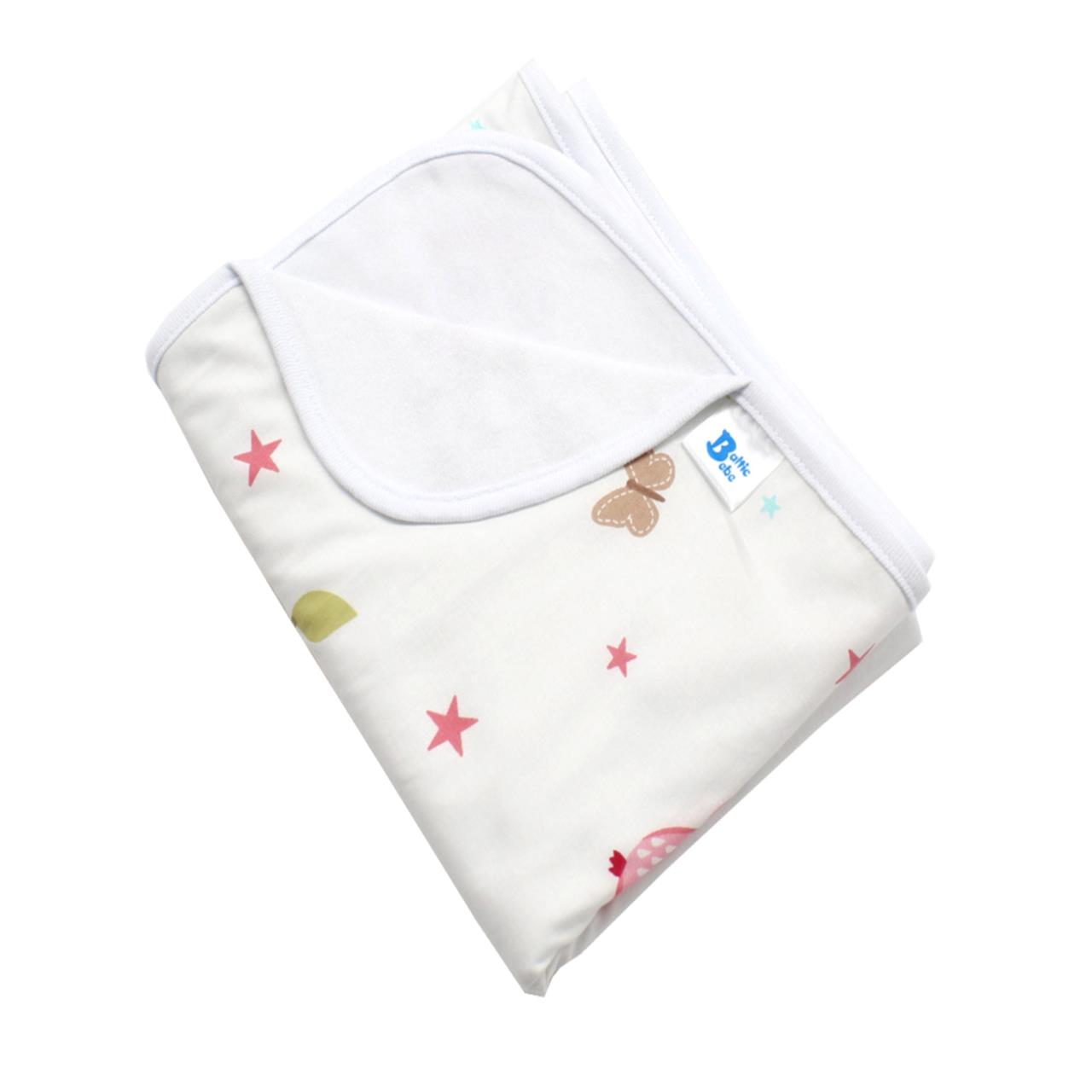 Poza Paturica Alb/Roz, Bumbac, 0 +, Bufnita - BL321 [1]