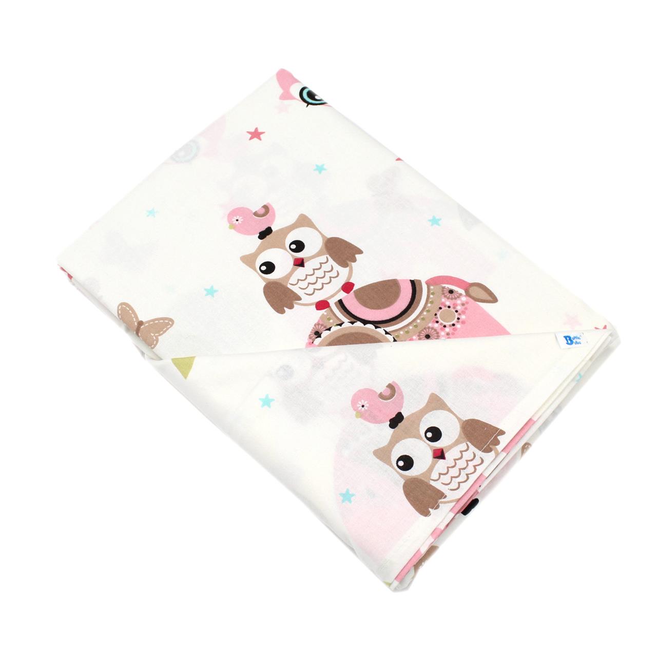 Poza Set Lenjerie Multicolor, Bumbac, 1 x Set lenjerie, 2, Fete, Bufnita, Capse - BL339 [1]