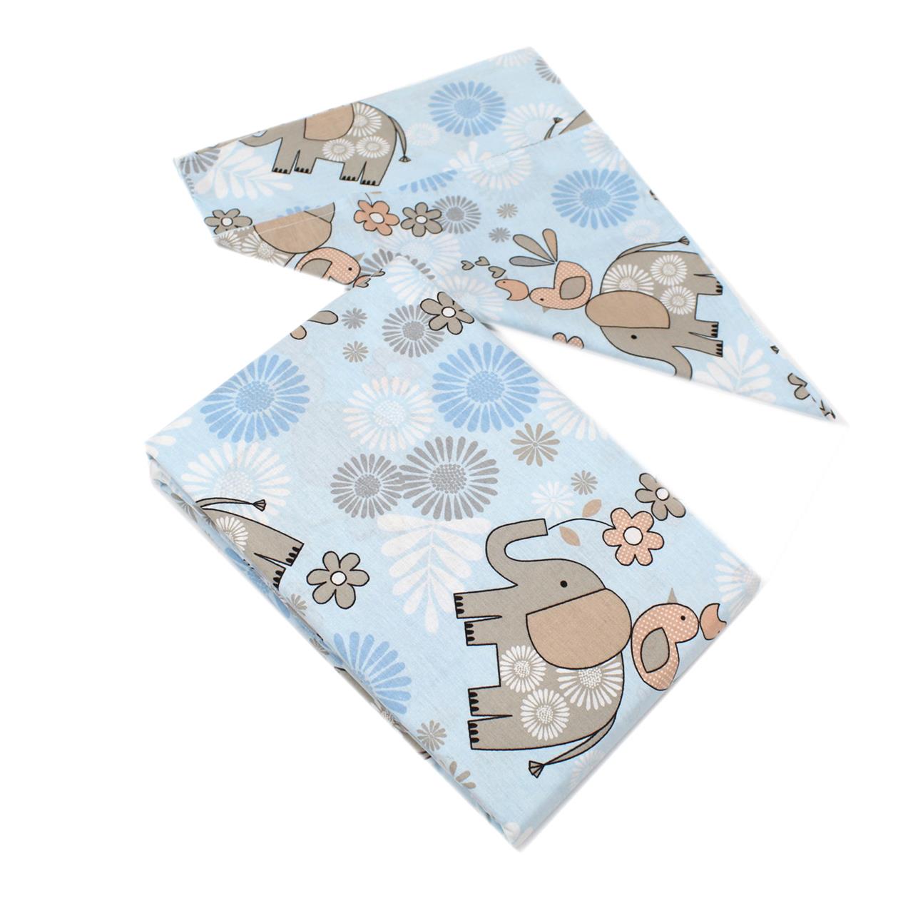 Poza Set Lenjerie Multicolor, Bumbac, 1 x Set lenjerie, 2, Baieti, Elefant, Capse - BL340 [3]