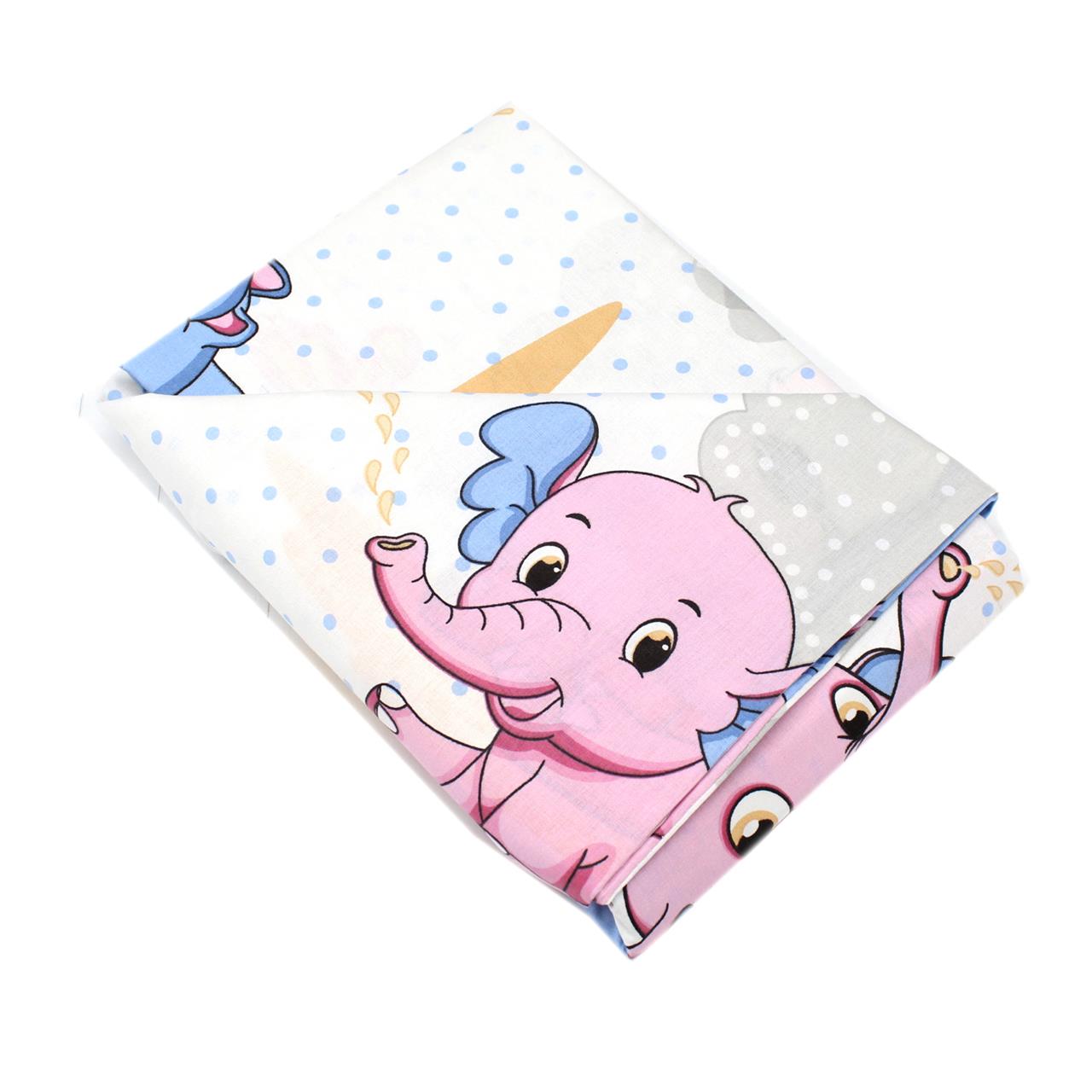 Poza Set Lenjerie Multicolor, Bumbac, 1 x Set lenjerie, 2, Fete, Elefant, Capse - BL341 [1]