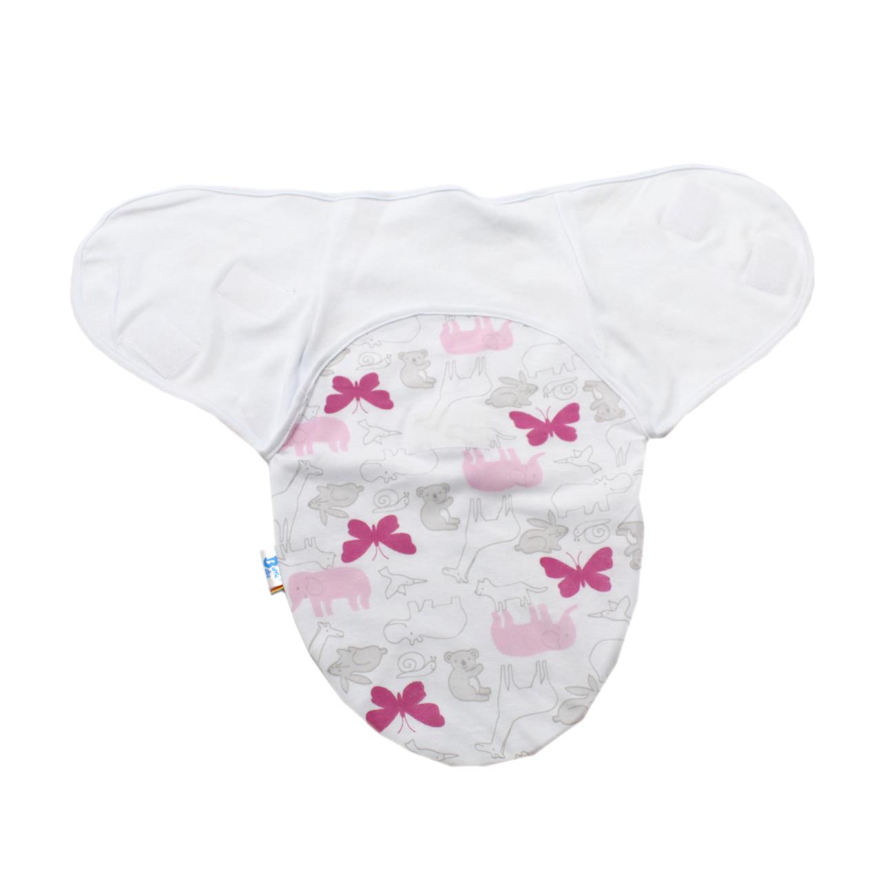 Poza Sistem Infasare Bumbac, Alb/Roz, Fluturasi - BL349W [3]