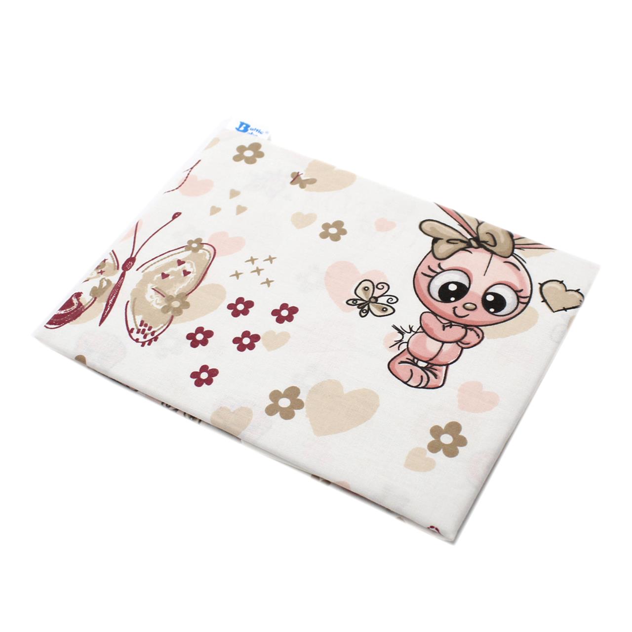 Poza Cearceaf Alb/Roz, Bumbac, 1 x Cearceaf, Iepuras, Banda elastica - BL353 [1]