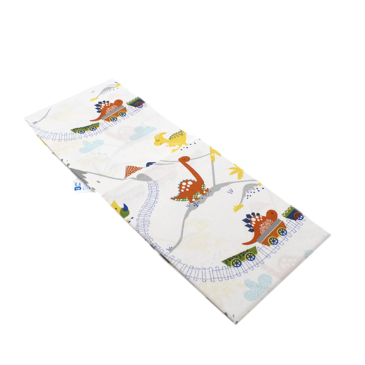 Poza Cearceaf Multicolor, Bumbac, 1 x Cearceaf, Dinozauri, Banda elastica - BL354 [2]