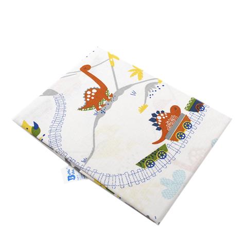 Poza Cearceaf Multicolor, Bumbac, 1 x Cearceaf, Dinozauri, Banda elastica - BL354 [1]