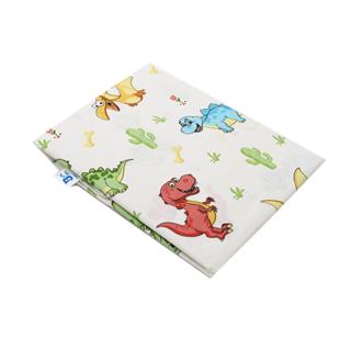 Poza Cearceaf Multicolor, Bumbac, 1 x Cearceaf, Dinozauri, Banda elastica - BL357 [1]