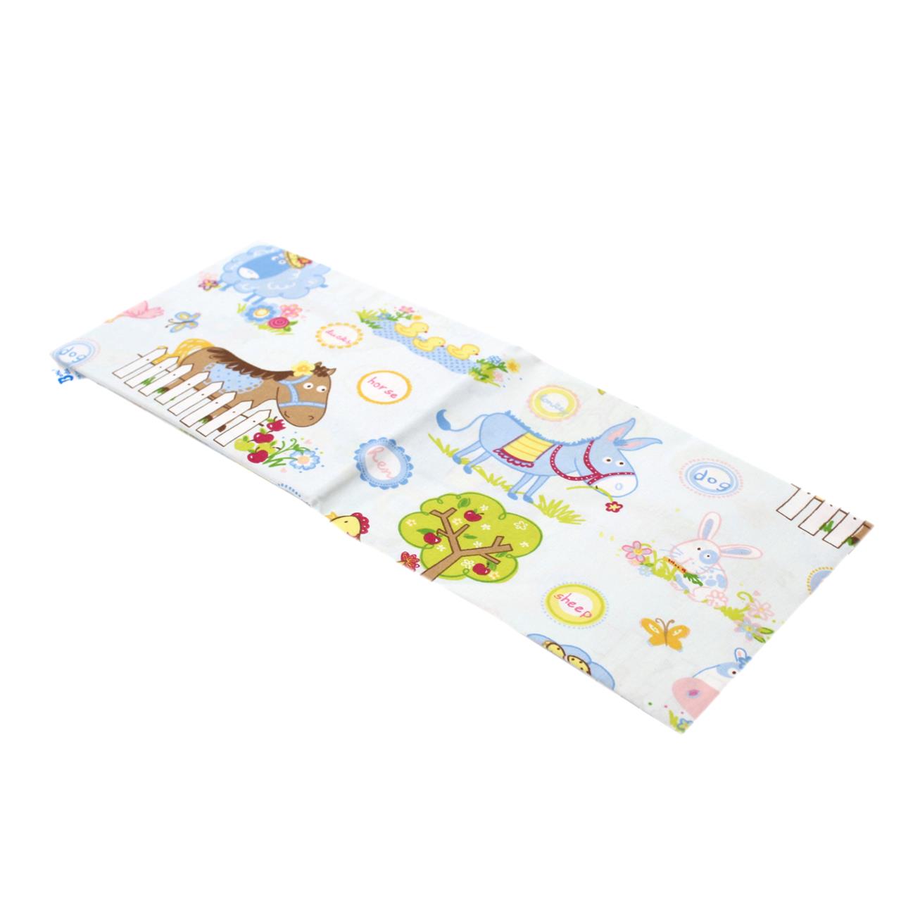 Poza Cearceaf Multicolor, Bumbac, 1 x Cearceaf, Animale, Banda elastica - BL358 [2]