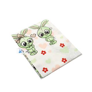 Poza Cearceaf Multicolor, Bumbac, 1 x Cearceaf, Iepuras, Banda elastica - BL360 [1]