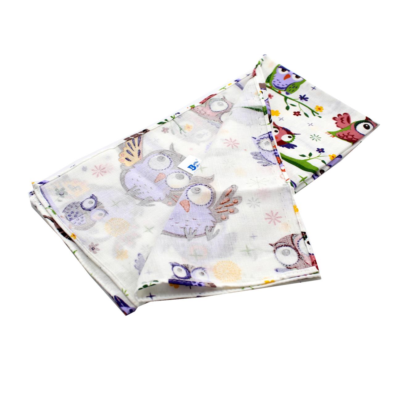 Poza Scutec Bumbac, Refolosibil, Mulicolor, Unisex, Bufnita - BL365 [2]