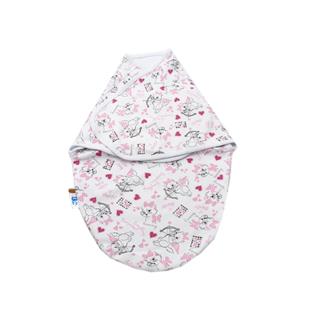 Poza Sistem Infasare Bumbac, Alb/Roz, Pisica - BL373W [1]