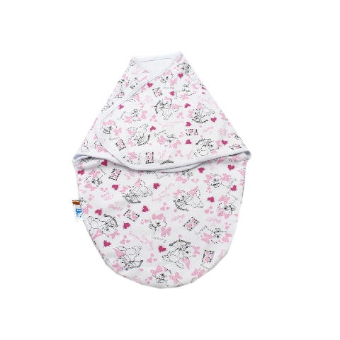 Poza Sistem Infasare Bumbac, Alb/Roz, Pisica - BL373W [1]