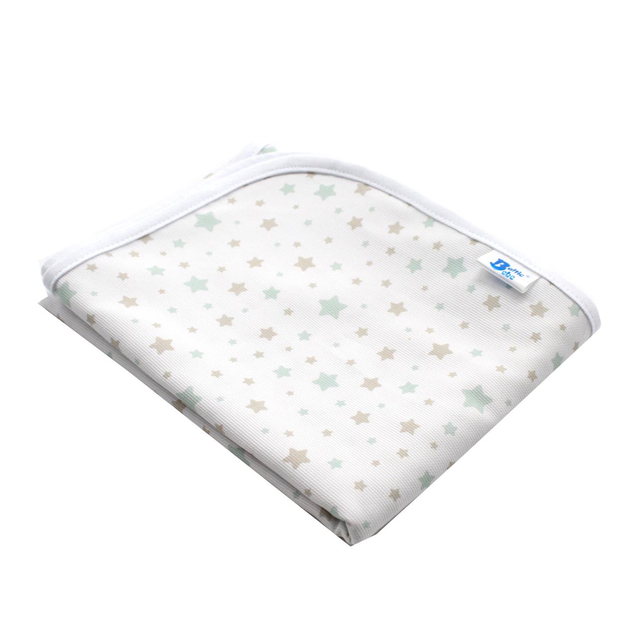 Poza Paturica Alb/Verde, Bumbac, 0 +, Stelute - BL382 [1]