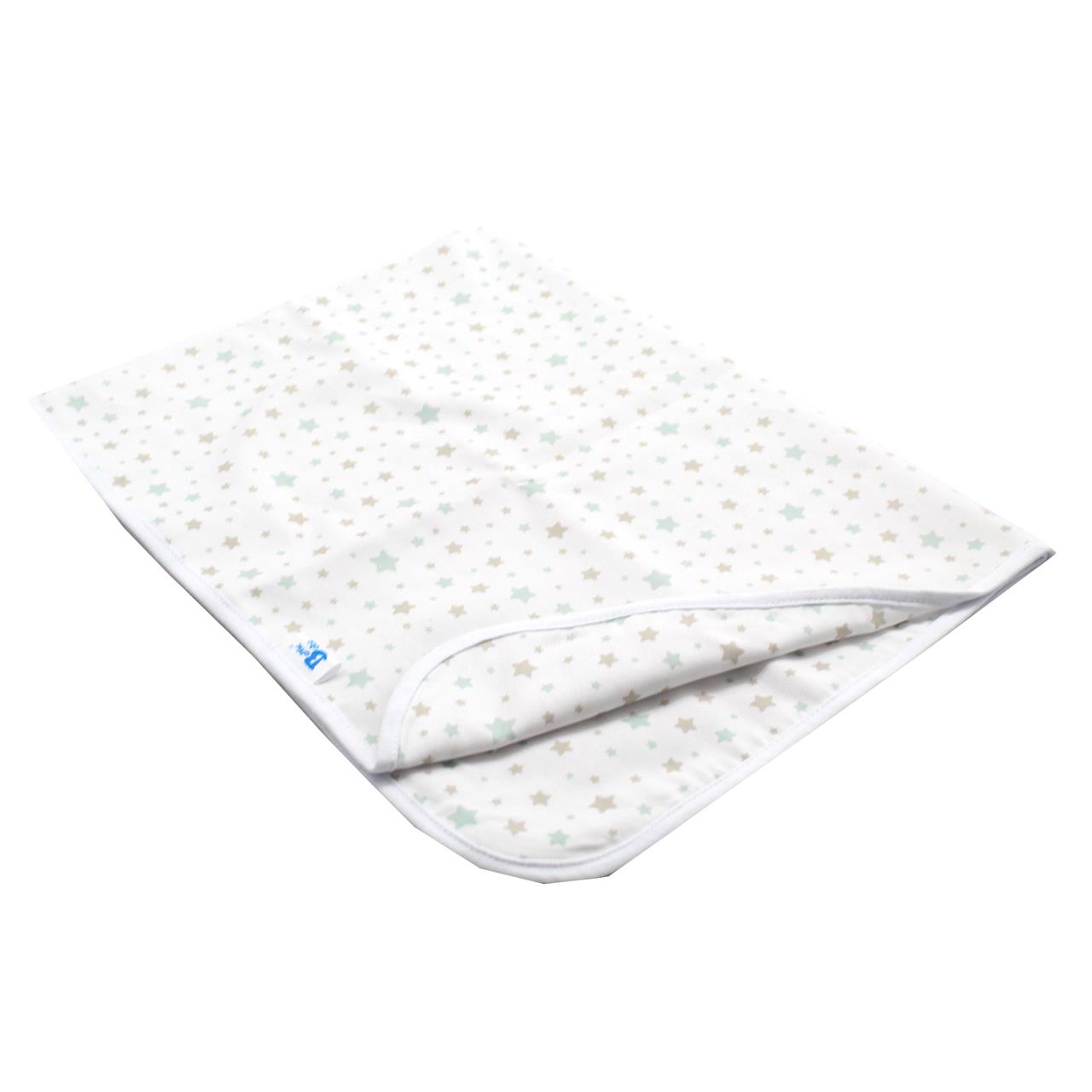 Poza Paturica Alb/Verde, Bumbac, 0 +, Stelute - BL382 [2]