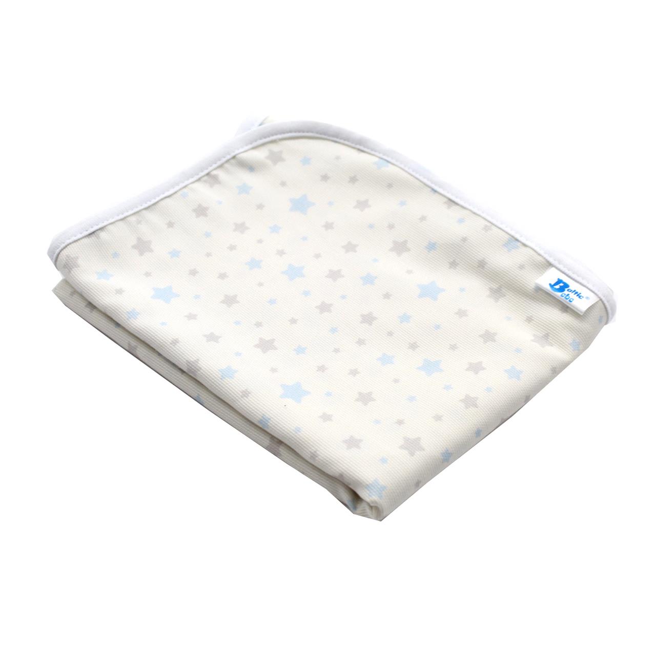 Poza Paturica Alb/Albastru, Bumbac, 0 +, Stele - BL384 [1]