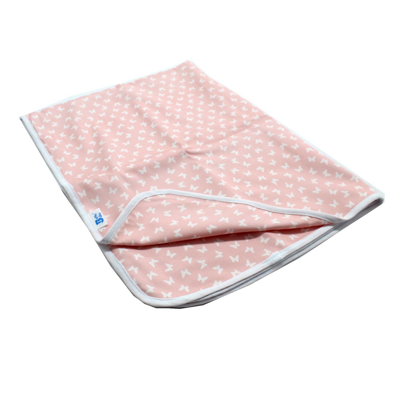 Poza Paturica Alb/ Roz, Bumbac, 0 +, Fluturasi - BL386 [2]