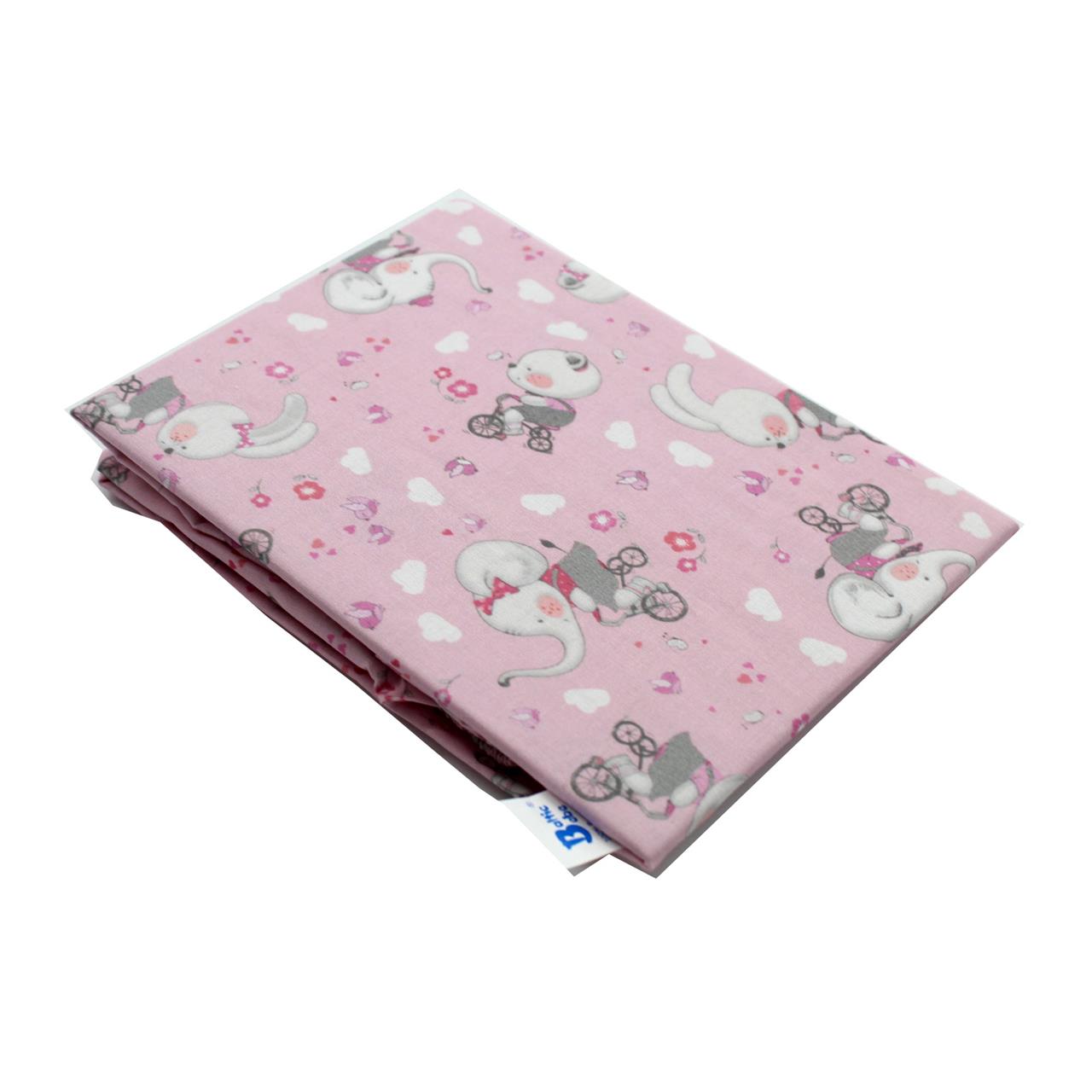 Poza Cearceaf Roz, Bumbac, 1 x Cearceaf, Elefant, Banda elastica - BL387 [1]